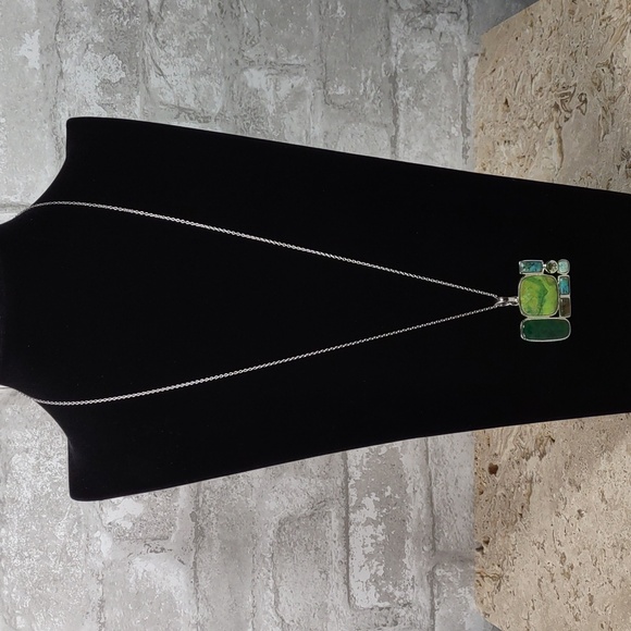 BBJ Designs Multi Stone/Sterling Silver Necklace - Picture 3 of 7